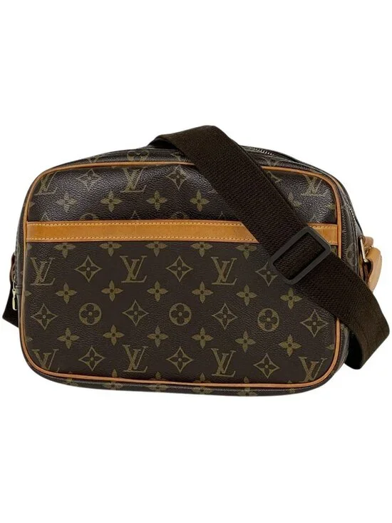 Louis Vuitton Reporter PM Shoulder Bag Crossbody Monogram Brown