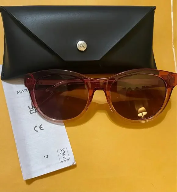 NEW CK Calvin Klein Jeans Womens Sunglasses Plastic CKJ 26600S Wine Rose Case