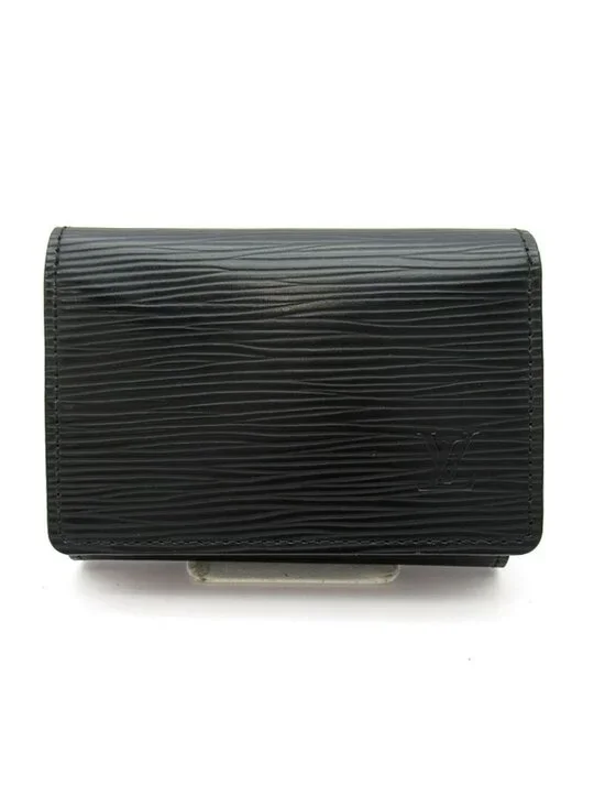 Louis Vuitton Business Card Holder Epi Black