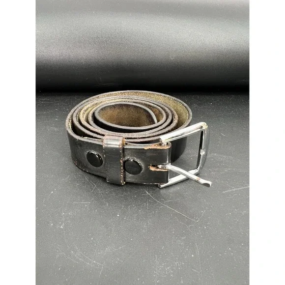 Dutyman Black Grain Leather‎ Belt Mens 55