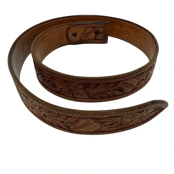 Beautiful SEIDEL'S SADDLERY - Cody, WY‎ 33 Hand Tooled Western Ranger Belt