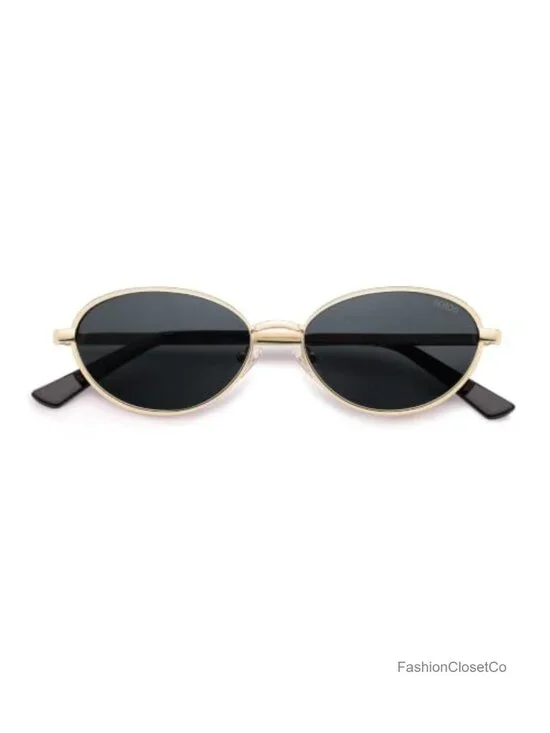 Trendy Oval Cat Eye Polarized Sunglasses Women Men Retro