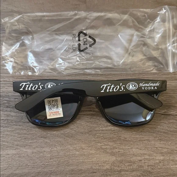 NEW Tito’s Handmade Vodka UV400 Sunglasses Black Promotional Shades