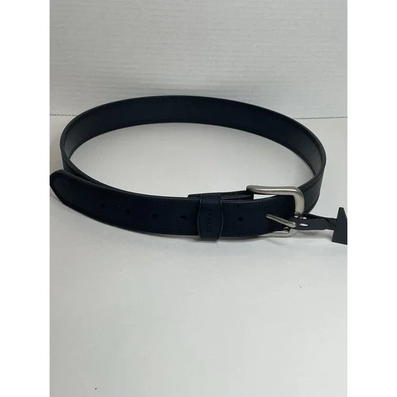 Brahma Belt Black Vegan Leather Dress Belt Belt Size M 34-36
