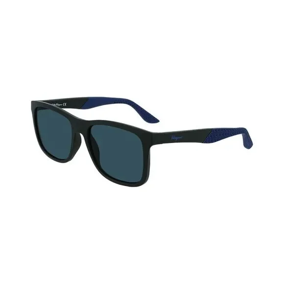 Ferragamo Men's Italian Life Style 56Mm Sunglasses, Black