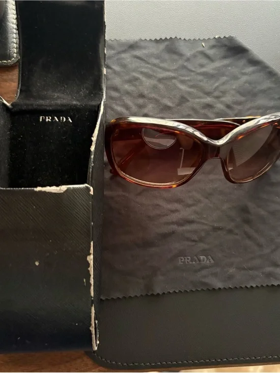 Prada Women's Tortoiseshell Sunglasses in Brown Gradient