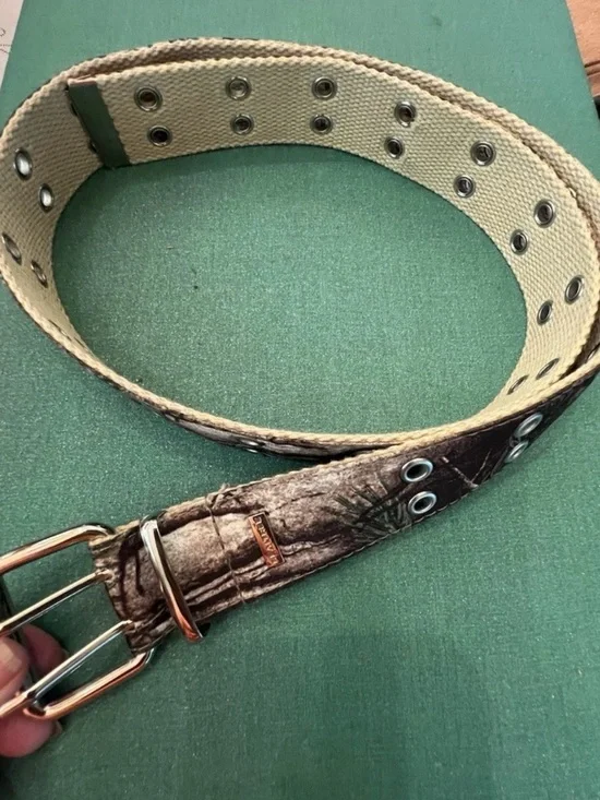 Men’s Realtree Camo Adjustable 2 Prong Belt Size 38 Hunting Outdoors