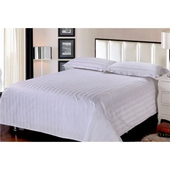 400 TC WHITE PLAIN 100% Cotton Sheet‎ Set Twin Minimalist Modern Luxury Sleek