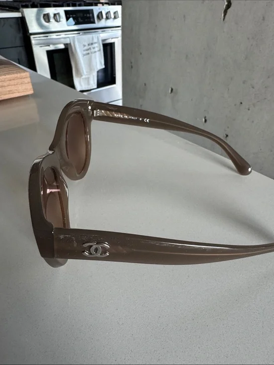 Chanel Women’s Taupe Fashion Sunglasses — Chic Oversized Frame