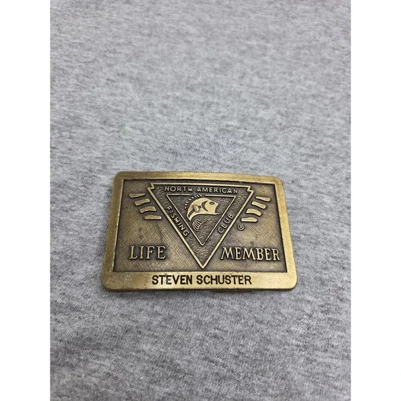 North American Fishing Club Life Member Belt Buckle