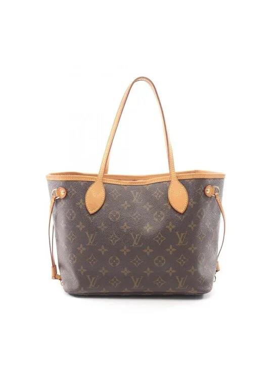 Louis Vuitton Tote Neverfull PM Canvas Leather