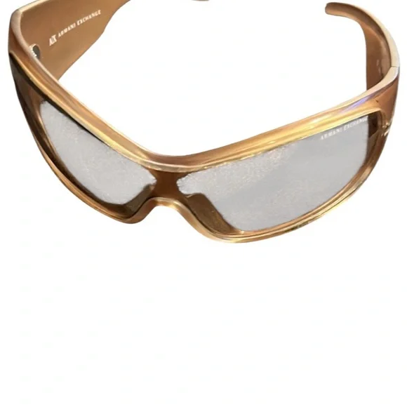 Armani Exchange gold sheild sunglasses