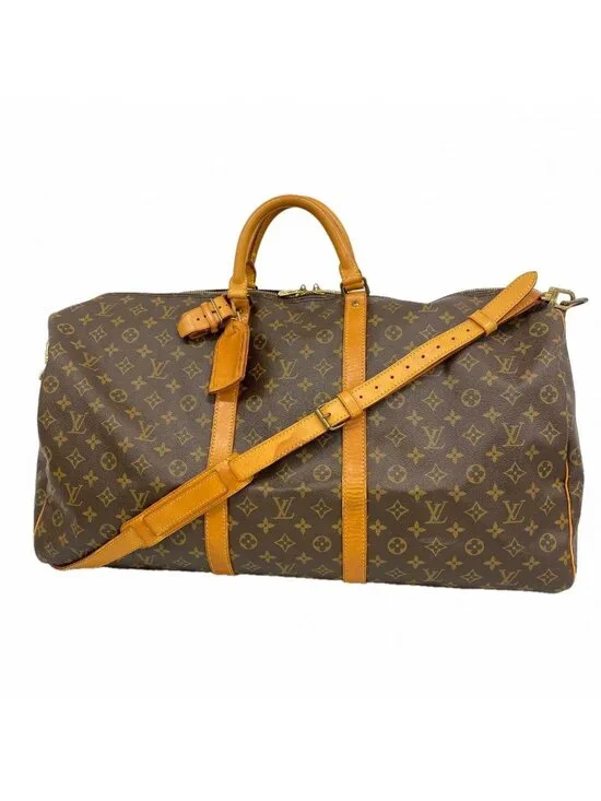 Louis Vuitton Boston Bag Monogram Keepall Bandouliere 60 Brown