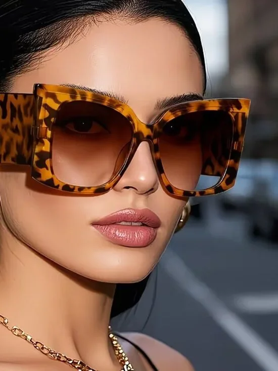 Leopard Print Sunglasses