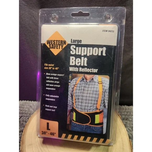 ONE NEW WESTERN SAFETY LARGE SUPPORT‎ BELT 94235~NEW IN PACKAGE