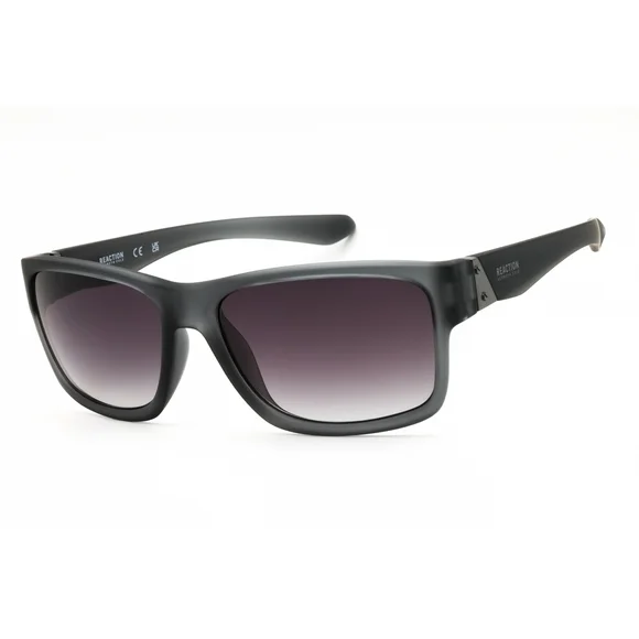 NWT Kenneth Cole Reaction KC1246-20B Black Rectangle 58mm Sunglasses