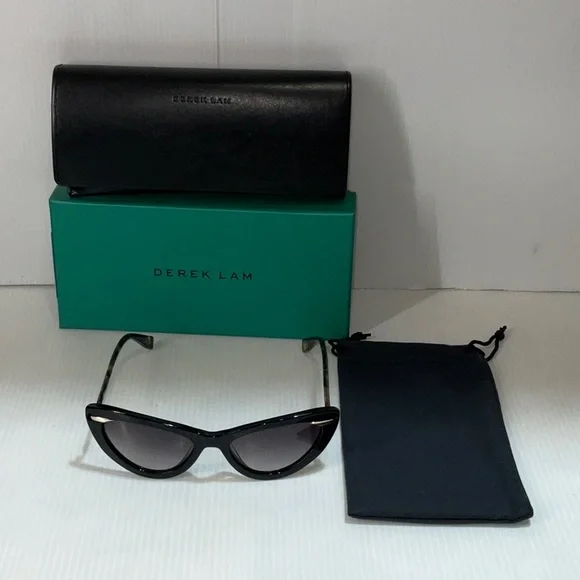 Derek Lam Black Cat Eye Sunglasses