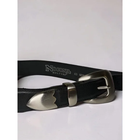 Nocona Men's Sz 40 Tapered Black Leather Belt N2427201 Cowboy Rodeo Western