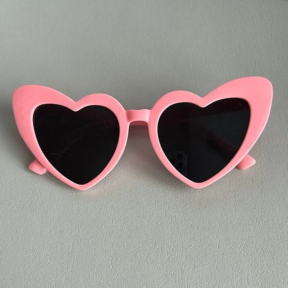Pink Heart Sunglasses