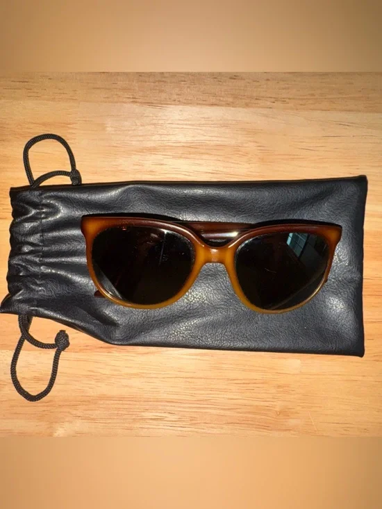 Vintage Vuarnet Brown Cat Eye Sunglasses - Brown Lenses