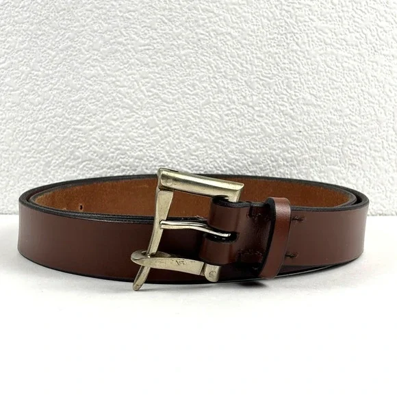 Ledbury Wiley Belts Firemans Buckle Belt Mens 40 Brown Leather USA Equestrian