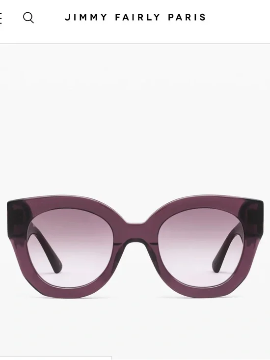 Jimmy Fairly Purple Cat-Eye Sunglasses. The Swirl Icons.