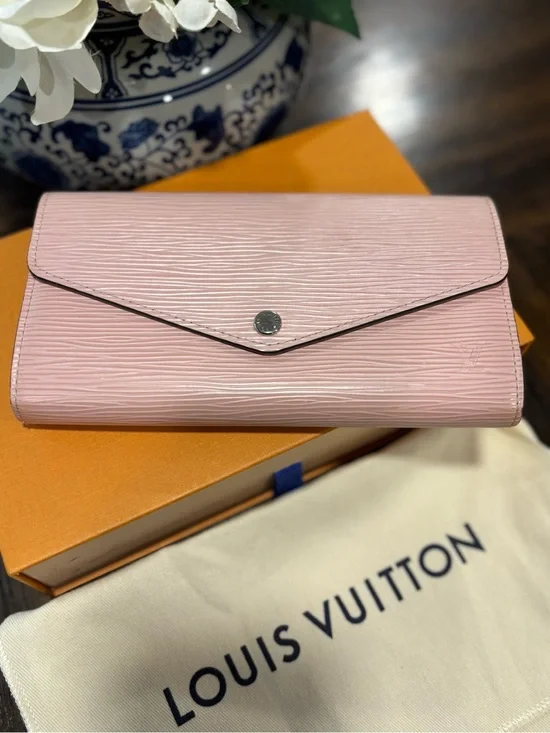 Louis Vuitton Pink Epi Leather Envelope Wallet
