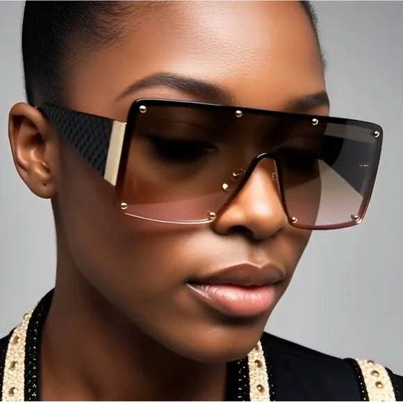 Futuristic Modern Contemporary Retro Party Rave DJ‎ SUN GLASSES Sleek Lentes New