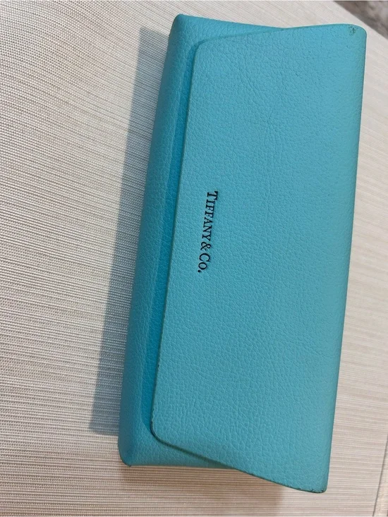 Tiffany & Co. robin's-egg blue leather eyewear case
