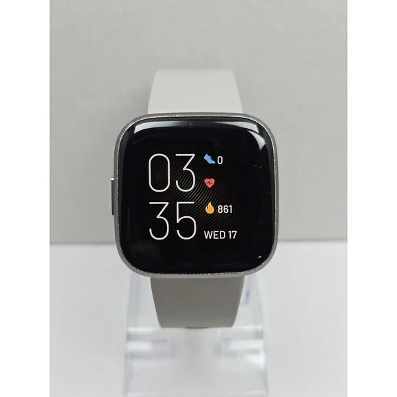 Fitbit Versa 2 Smartwatch Gray 40mm Alexa WR50M Always On Display No Charger