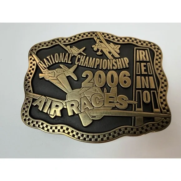 Reno 2006 Air Races National Championship Limited Ed‎ Brass Belt Buckle Nevada