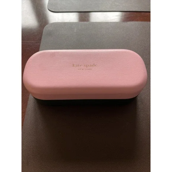 Kate Spade New York Eyeglass sunglasses Hard Case ONLY Pink Green cloth