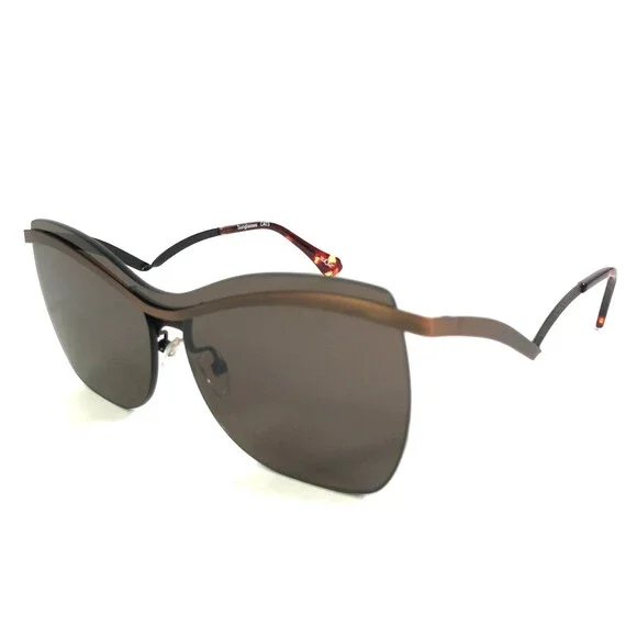 BOZ Sunglasses DIANA 9050 Antique Brushed Gold with Brown Mask Lens 57-15-140