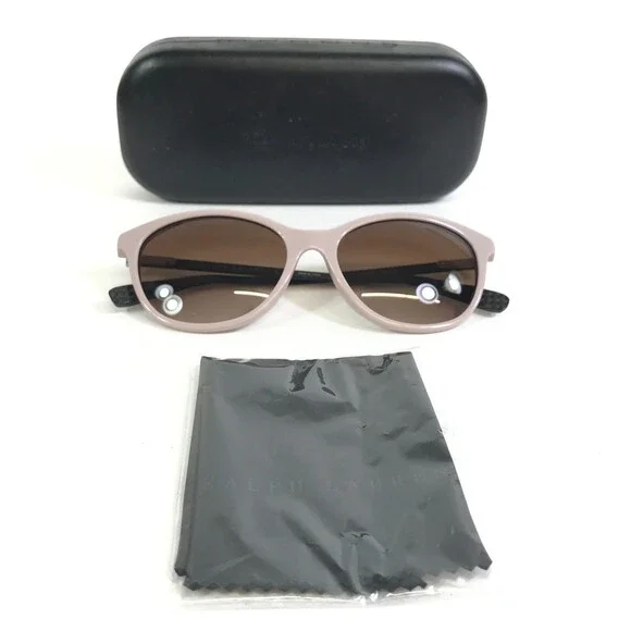Ralph Lauren Sunglasses RL8198U 5996/13 Pink Gray Carbon Fiber with Brown Lenses