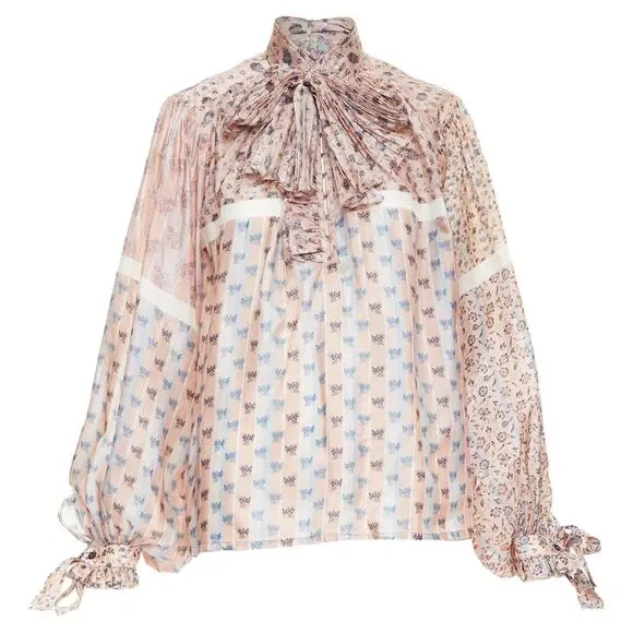 Louis Vuitton 2018 Silk Pussybow Blouse