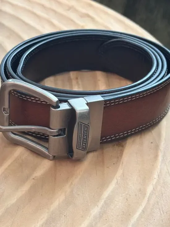 Dickies men’s size 36-48 brown leather belt