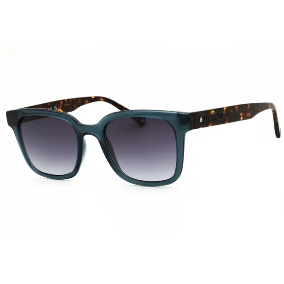 NWT Kenneth Cole New York KC00039-90B Blue Rectangle 51mm Sunglasses