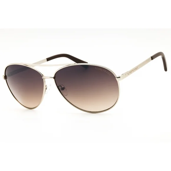 NWT Kenneth Cole New York KC00033-33G Gold Aviator 63mm Sunglasses