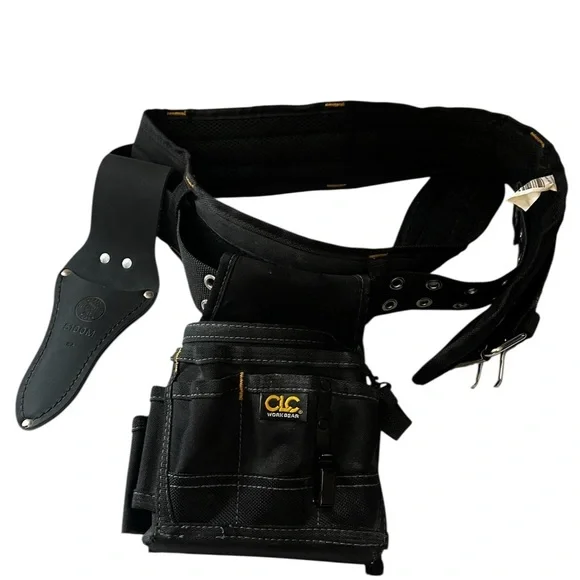 CLC Tool Works &Klein 4Pc Belt/Tool Pouches