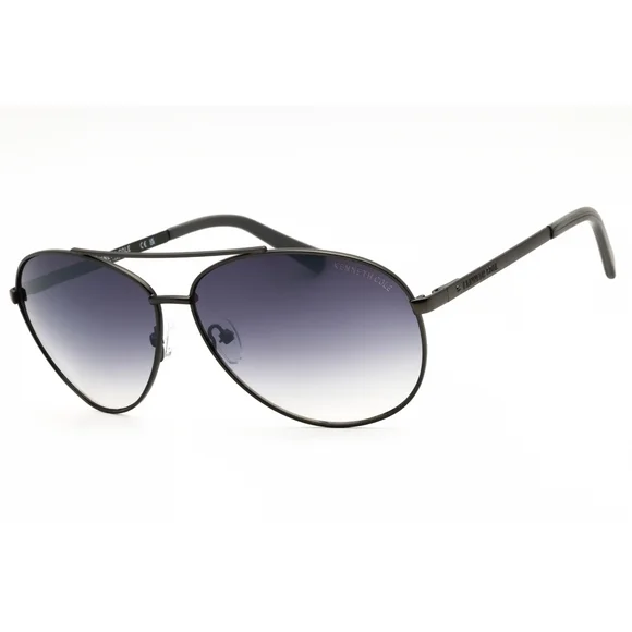 NWT Kenneth Cole New York KC00033-09C Gunmetal Aviator 63mm Sunglasses