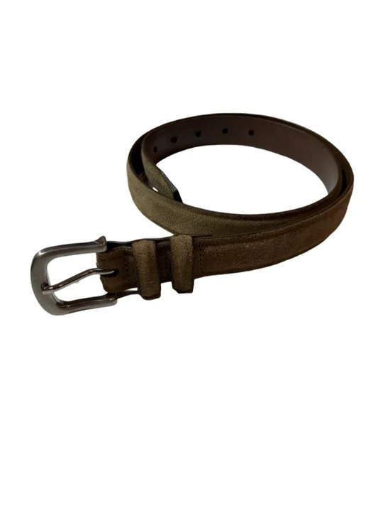 Thursday Everyday Men’s Taupe Suede Leather Belt Size 32 Western Minimalist