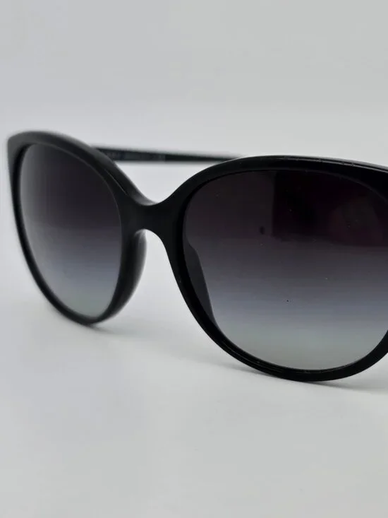 Burberry B4146 3429/8G Black Frame Grey Gradient Lens Cat Eye Sunglasses 55mm