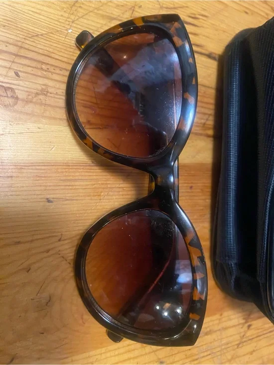 Tortoiseshell Cat Eye Sunglasses - Brown Lenses
