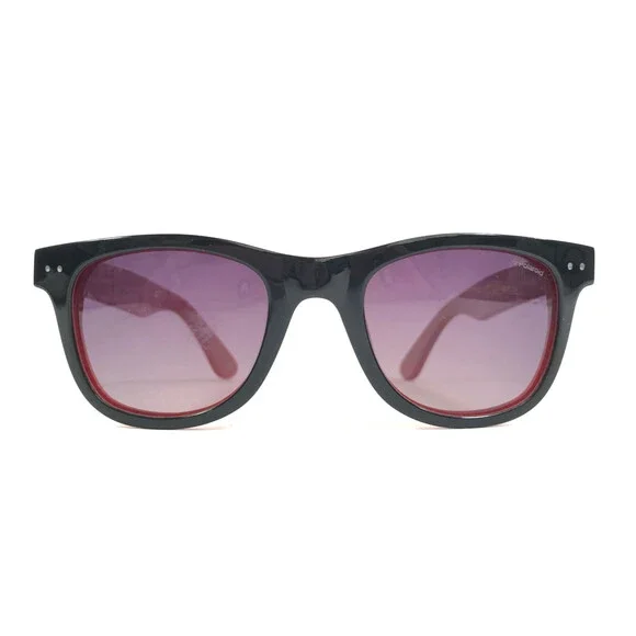 Polaroid Sunglasses X8400D 0A2 Black Red Frames with Purple Gradient Lenses