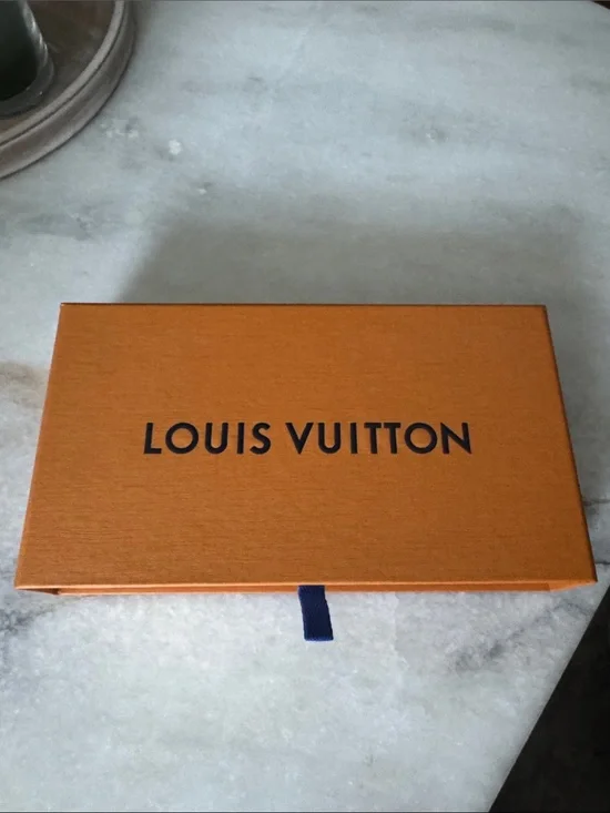 Louis Vuitton Orange Box with Navy Logo