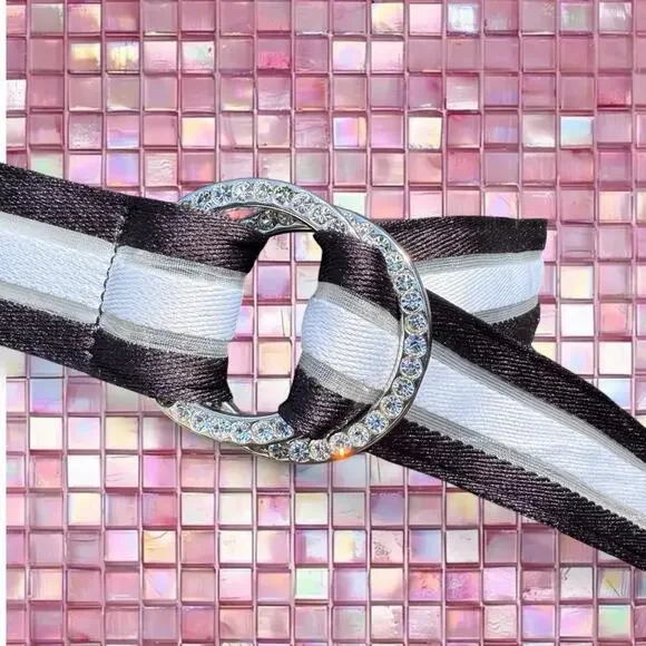 Vintage black white ribbon