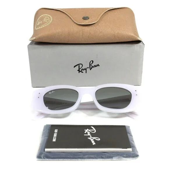 Ray-Ban Sunglasses RB4427 KAT 6759/11 White Snow Frames w/ Gray Gradient Lenses
