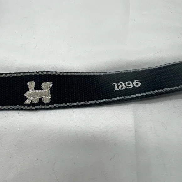 Peter Miller vintage logo belt train embroidery 39” long