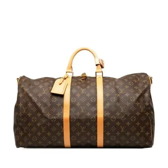 LOUIS VUITTON Brown Monogram Leather Shoulder Bag