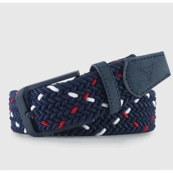 Vivid Golf Woven Maximum Stretch Mens Belt Size 36 Blue Red New‎ In Box